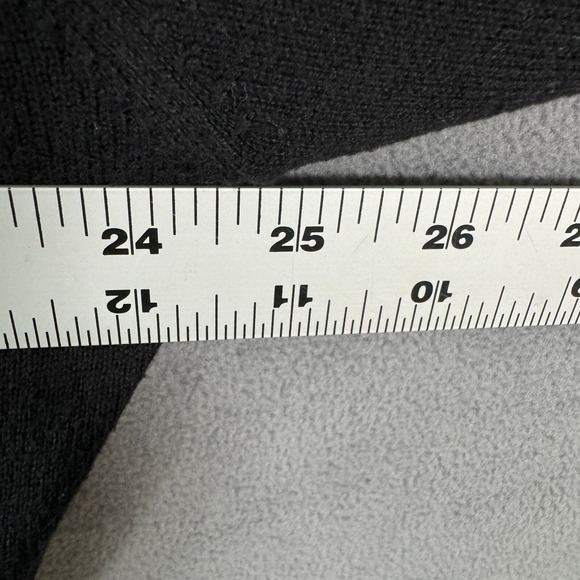 Peter Millar V-Neck Sweater Mens Large Black Long Sleeve Cotton Cashmere Blend - Picture 8 of 12